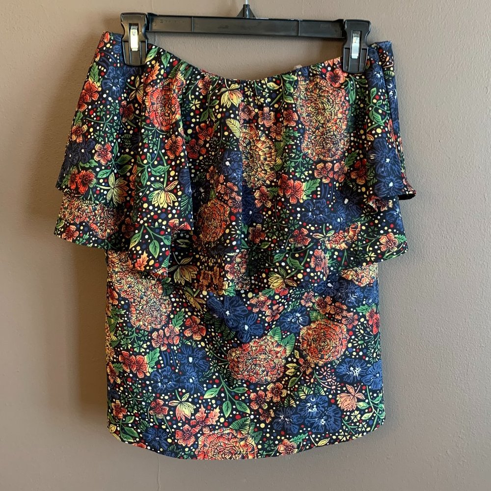 Audrey 3+1 Floral Strapless Top